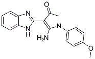 5-AMINO-4-(1H-BENZOIMIDAZOL-2-YL)-1-(4-METHOXY-PHENYL)-1,2-DIHYDRO-PYRROL-3-ONE Struktur