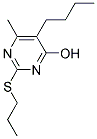 5-BUTYL-6-METHYL-2-(PROPYLTHIO)PYRIMIDIN-4-OL Struktur