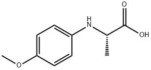 2-(4-METHOXY-PHENYLAMINO)-PROPIONIC ACID Struktur