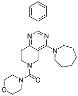 (4-AZEPAN-1-YL-2-PHENYL-7,8-DIHYDRO-5H-PYRIDO[4,3-D]PYRIMIDIN-6-YL)-MORPHOLIN-4-YL-METHANONE Struktur