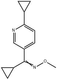 CYCLOPROPYL(6-CYCLOPROPYL-3-PYRIDINYL)METHANONE O-METHYLOXIME Struktur