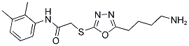 2-[5-(4-AMINO-BUTYL)-[1,3,4]OXADIAZOL-2-YLSULFANYL]-N-(2,3-DIMETHYL-PHENYL)-ACETAMIDE Struktur