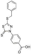 4-[5-(BENZYLTHIO)-2-THIOXO-1,3,4-THIADIAZOL-3(2H)-YL]BENZOIC ACID Struktur