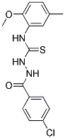 2-(4-CHLOROBENZOYL)-N-(2-METHOXY-5-METHYLPHENYL)HYDRAZINECARBOTHIOAMIDE Struktur