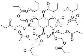 1,2-DI-O-BUTYRYL-MYO-INOSITOL 3,4,5,6-TETRAKISPHOSPHATE-OCTAKIS(PROPIONOXYMETHYL) ESTER Struktur