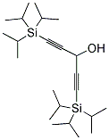 1,5-DI(TRIISOPROPYLSILYL)-1,4-PENTADIYN-3-OL Struktur