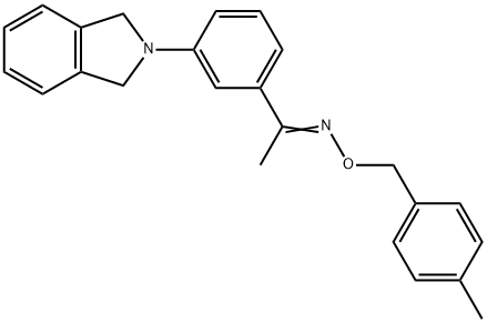 1-[3-(1,3-DIHYDRO-2H-ISOINDOL-2-YL)PHENYL]-1-ETHANONE O-(4-METHYLBENZYL)OXIME Struktur