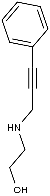 2-((3-PHENYLPROP-2-YNYL)AMINO)ETHANOL Struktur