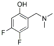 2-DIMETHYLAMINOMETHYL-4,5-DIFLUORO-PHENOL Struktur