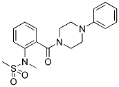 N-METHYL-N-{2-[(4-PHENYLPIPERAZIN-1-YL)CARBONYL]PHENYL}METHANESULFONAMIDE Struktur