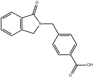 4-[(1-OXO-1,3-DIHYDRO-2H-ISOINDOL-2-YL)METHYL]BENZENECARBOXYLIC ACID Struktur