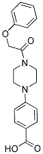 4-[4-(PHENOXYACETYL)PIPERAZIN-1-YL]BENZOIC ACID Struktur