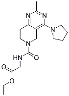 ETHYL ([(2-METHYL-4-PYRROLIDIN-1-YL-7,8-DIHYDROPYRIDO[4,3-D]PYRIMIDIN-6(5H)-YL)CARBONYL]AMINO)ACETATE Struktur