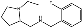 (1-ETHYL-PYRROLIDIN-2-YLMETHYL)-(2-FLUORO-BENZYL)-AMINE Struktur