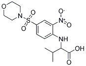 3-METHYL-2-[4-(MORPHOLINE-4-SULFONYL)-2-NITRO-PHENYLAMINO]-BUTYRIC ACID Struktur