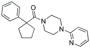 PHENYLCYCLOPENTYL 4-(2-PYRIDYL)PIPERAZINYL KETONE Struktur