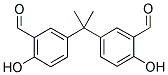 5-[1-(3-FORMYL-4-HYDROXYPHENYL)-1-METHYLETHYL]-2-HYDROXYBENZALDEHYDE Struktur