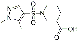 1-(1,5-DIMETHYL-1 H-PYRAZOLE-4-SULFONYL)-PIPERIDINE-3-CARBOXYLIC ACID Struktur