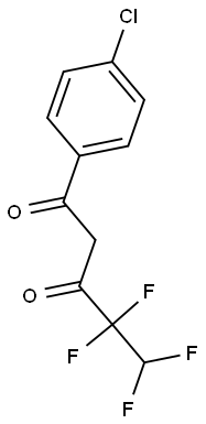 1-(4-CHLOROPHENYL)-4,4,5,5-TETRAFLUOROPENTANE-1,3-DIONE Struktur