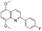 2-(4-FLUOROPHENYL)-5,8-DIMETHOXYQUINOLINE Struktur