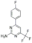 4-(4-FLUOROPHENYL)-6-(TRIFLUOROMETHYL)-2-PYRIMIDINAMINE Struktur