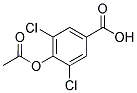 4-ACETOXY-3,5-DICHLORO-BENZOIC ACID Struktur