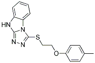 3-([2-(4-METHYLPHENOXY)ETHYL]THIO)-9H-[1,2,4]TRIAZOLO[4,3-A]BENZIMIDAZOLE Struktur