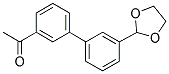 1-[3'-(1,3-DIOXOLAN-2-YL)[1,1'-BIPHENYL]-3-YL]ETHANONE Struktur