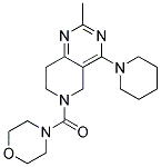 (2-METHYL-4-PIPERIDIN-1-YL-7,8-DIHYDRO-5H-PYRIDO[4,3-D]PYRIMIDIN-6-YL)-MORPHOLIN-4-YL-METHANONE Struktur