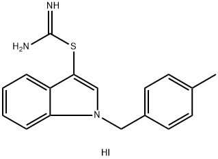 1-(4-METHYLBENZYL)-1H-INDOL-3-YL IMIDOTHIOCARBAMATE HYDROIODIDE Struktur