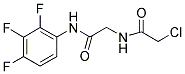 2-CHLORO-N-(2-OXO-2-[(2,3,4-TRIFLUOROPHENYL)AMINO]ETHYL)ACETAMIDE Struktur