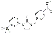 METHYL 4-((3-[3-(METHYLSULFONYL)PHENYL]-2-OXOIMIDAZOLIDIN-1-YL)METHYL)BENZOATE Struktur