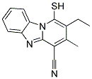 3-ETHYL-2-METHYL-4-SULFANYLBENZO[4,5]IMIDAZO[1,2-A]PYRIDIN-1-YL CYANIDE Struktur