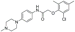 2-(2-CHLORO-4,6-DIMETHYLPHENOXY)-N-(4-(4-METHYLPIPERAZIN-1-YL)PHENYL)ACETAMIDE Struktur