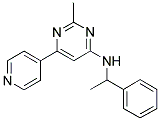 2-METHYL-N-(1-PHENYLETHYL)-6-PYRIDIN-4-YLPYRIMIDIN-4-AMINE Struktur