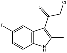 2-CHLORO-1-(5-FLUORO-2-METHYL-1H-INDOL-3-YL)-ETHANONE Struktur