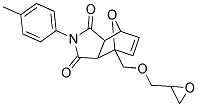 1-OXIRANYLMETHOXYMETHYL-4-P-TOLYL-10-OXA-4-AZA-TRICYCLO[5.2.1.0(2,6)]DEC-8-ENE-3,5-DIONE Struktur