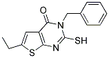 3-BENZYL-6-ETHYL-2-MERCAPTOTHIENO[2,3-D]PYRIMIDIN-4(3H)-ONE Struktur