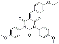 1,3-BIS(4-METHOXYPHENYL)-5-((4-ETHOXYPHENYL)METHYLENE)-1,3-DIAZAPERHYDROINE-2,4,6-TRIONE Struktur