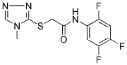 2-[(4-METHYL-4H-1,2,4-TRIAZOL-3-YL)SULFANYL]-N-(2,4,5-TRIFLUOROPHENYL)ACETAMIDE Struktur