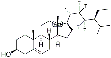 BETA-SITOSTEROL, [22,23-3H] Struktur