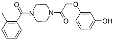 3-(2-[4-(2-METHYLBENZOYL)PIPERAZIN-1-YL]-2-OXOETHOXY)PHENOL Struktur