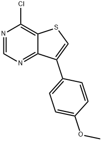 4-CHLORO-7-(4-METHOXY-PHENYL)-THIENO[3,2-D]-PYRIMIDINE Struktur