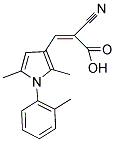 (2Z)-2-CYANO-3-[2,5-DIMETHYL-1-(2-METHYLPHENYL)-1H-PYRROL-3-YL]ACRYLIC ACID Struktur