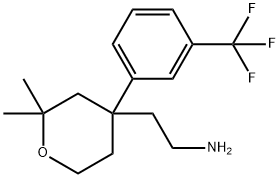 2-(2,2-DIMETHYL-4-[3-(TRIFLUOROMETHYL)PHENYL]TETRAHYDRO-2H-PYRAN-4-YL)ETHANAMINE Struktur