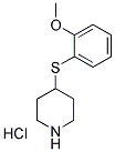 4-(2-METHOXYPHENYLSULFANYL)PIPERIDINE HYDROCHLORIDE Struktur