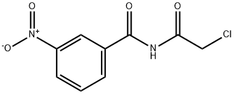 N-(2-CHLORO-ACETYL)-3-NITRO-BENZAMIDE Struktur