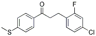 3-(4-CHLORO-2-FLUOROPHENYL)-4'-THIOMETHYLPROPIOPHENONE Struktur