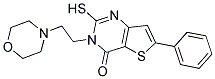 2-MERCAPTO-3-(2-MORPHOLIN-4-YLETHYL)-6-PHENYLTHIENO[3,2-D]PYRIMIDIN-4(3H)-ONE Struktur