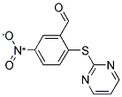 5-NITRO-2-(PYRIMIDIN-2-YLSULFANYL)-BENZALDEHYDE Struktur